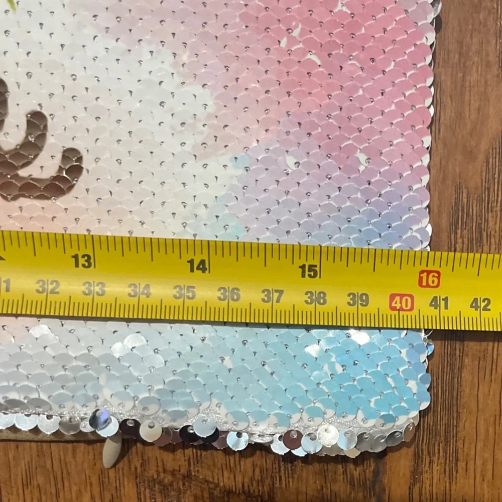 Unicorn Sequin Pillowcase Pillow Cover 16” X 16” Zipper Closure